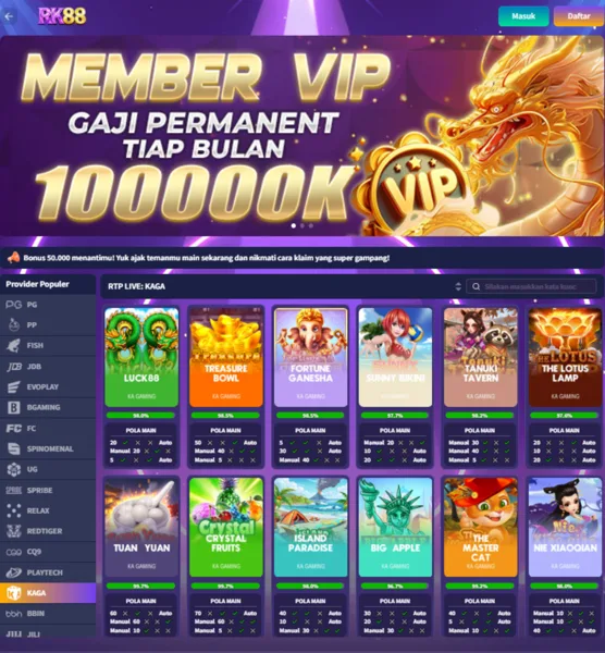 RK88 Bonus Member Baru 100%